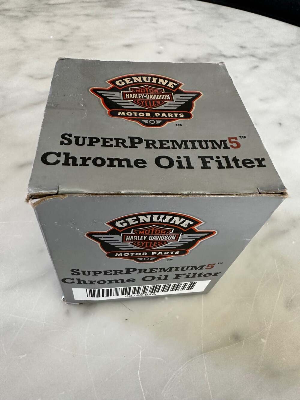NIP Harley Davidson Super Premium 5 Chrome Oil Filter